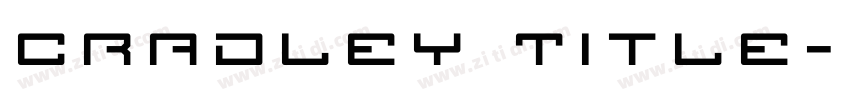 Cradley Title字体转换